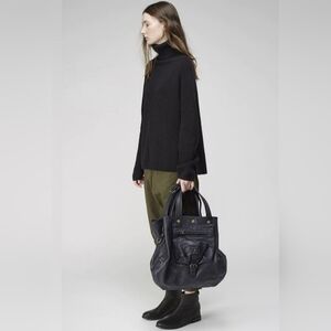 Jerome Dreyfuss Billy Bag Dark Brown Leather Large Handbag Supple NWOT France